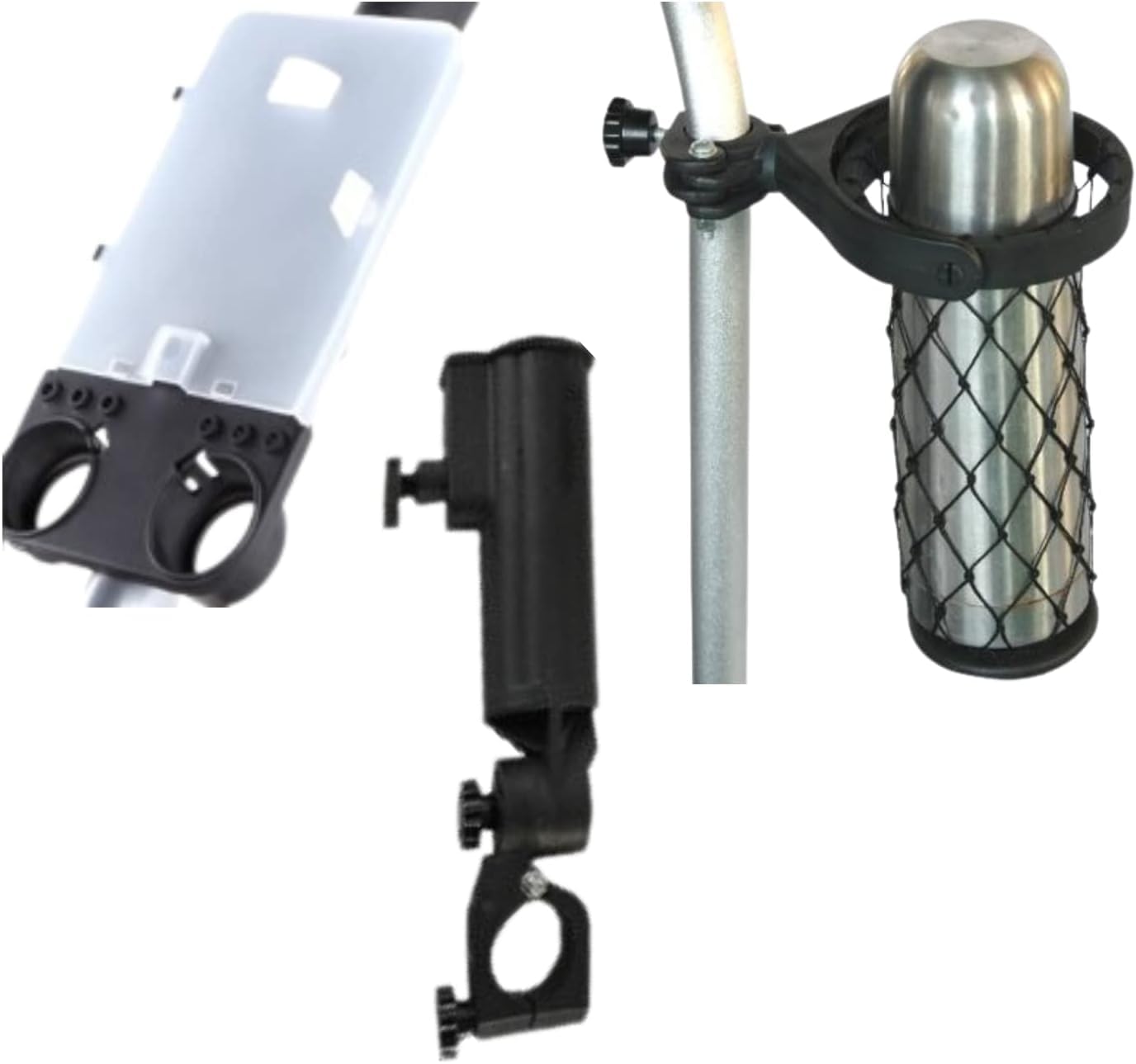 Super E Caddy The Weekender Electric Golf Cart, Packed with Drink Holder, Umbrella Holder, Scorecard Holder, Black