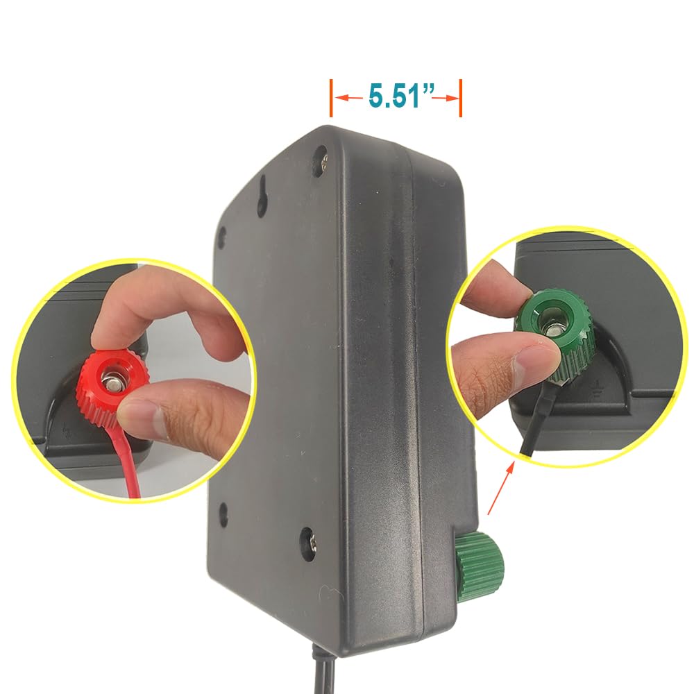 Solar Electric Fence Set: MINI160 + AC10 Electric Fence Charger, 0.16Joule & 0.12Joule for Versatile Protection