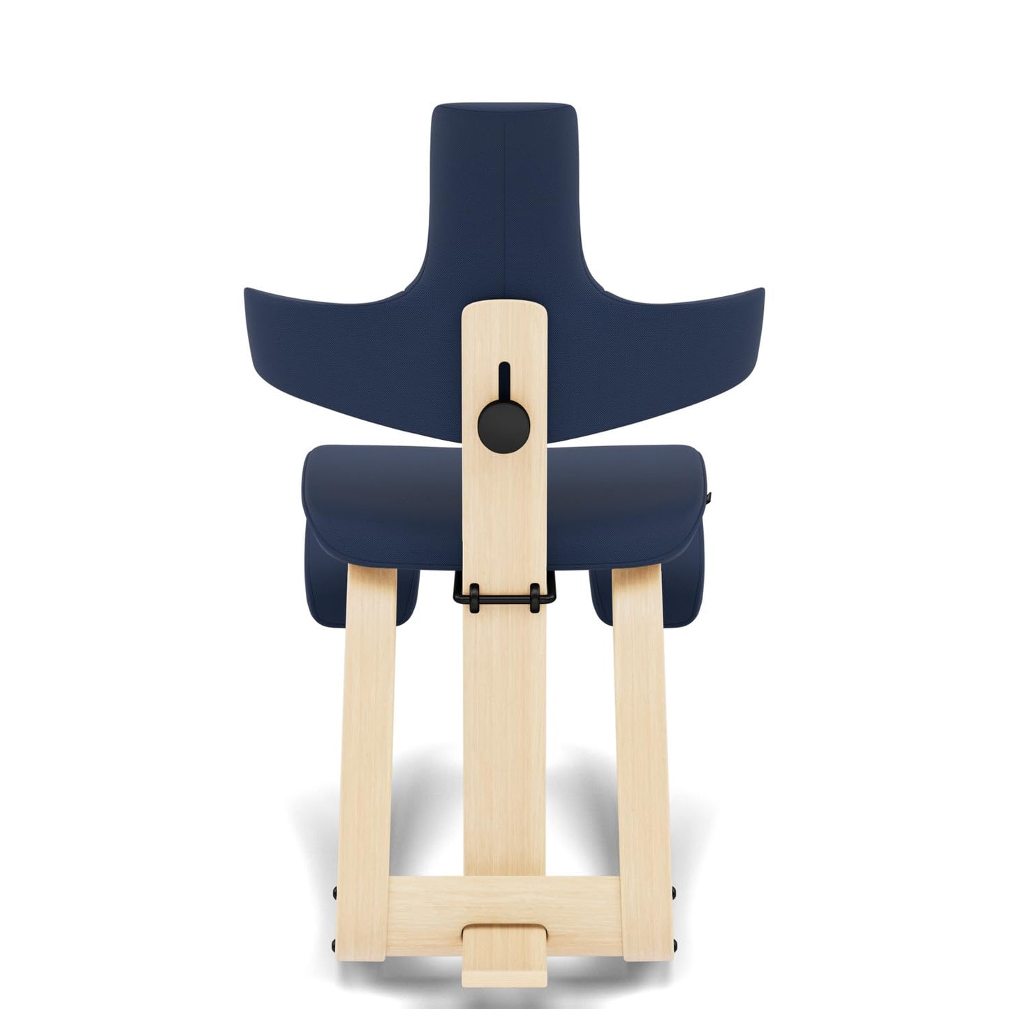 Varier ThatSit Balans Adjustable Ergonomic Kneeling Chair with Backrest, 10-Year Limited Warranty, Designed by Peter Opsvik, Blue/Natural