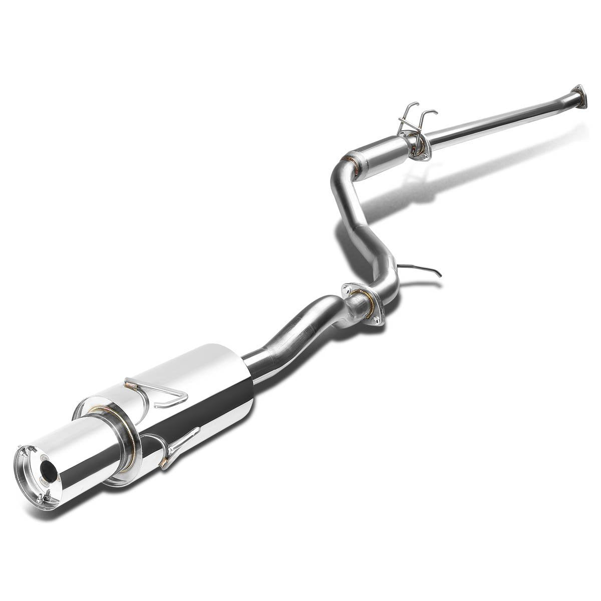 DNA MOTORING CBE-HC06EX Stainless Steel Cat Back Exhaust System [Compatible with 06-11 Honda Civic EX 1.8L]