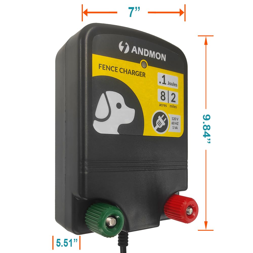 Solar Electric Fence Set: MINI160 + AC10 Electric Fence Charger, 0.16Joule & 0.12Joule for Versatile Protection