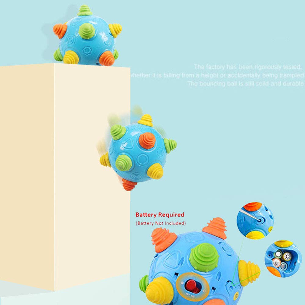 Toddlers Baby Music Shake Dancing Ball Toy, Move and Crawl Toys for Kids,Bouncing Sensory Learning Toys Ideal Gift for Baby Boys and Girls, Endless Fun for Children, Age:18+ Months