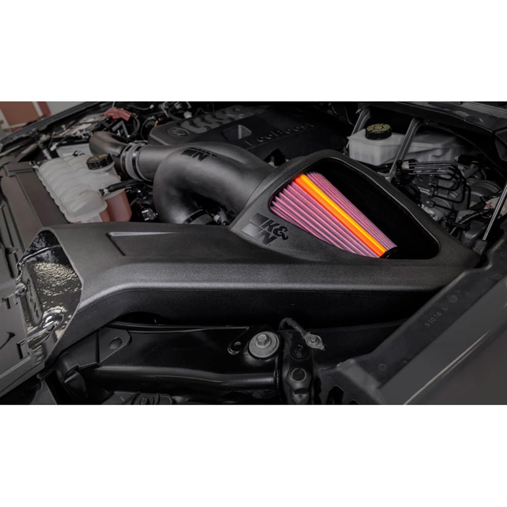 K&N NextGen Cold Air Intake System: High-Flow Cotton Filter: Compatible with 2021-2025 FORD F150; F150 Raptor; 50-2617