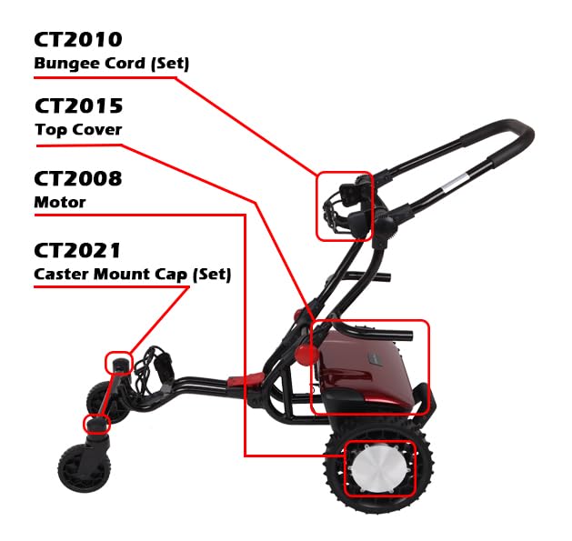 CaddyTrek R2 Black Remote Follow Golf Caddy
