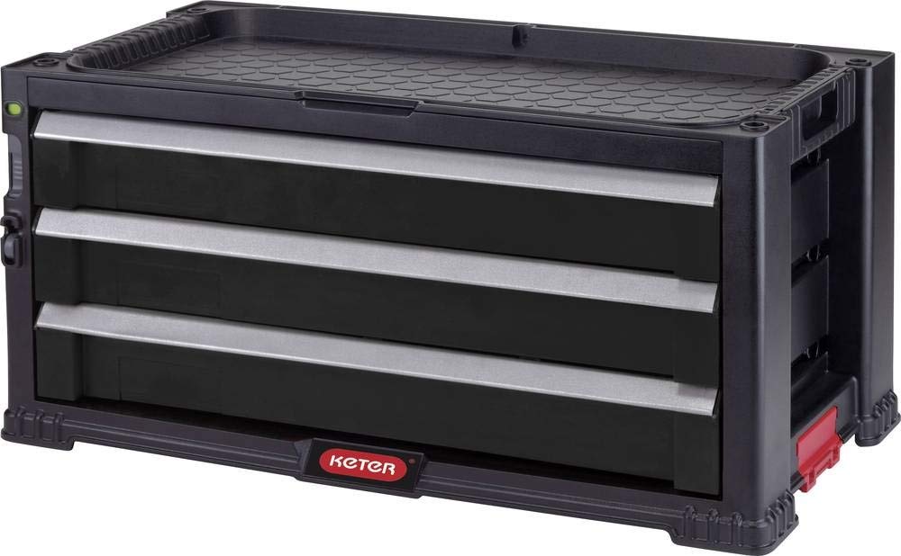 Keter Tool Trolley with 3 Drawers 59 x 29 x 26 cm