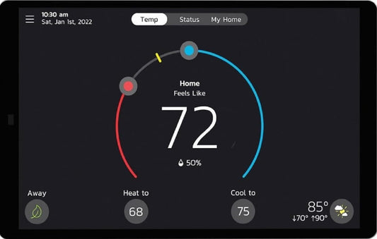 Lennox S40 (22V24) Smart Thermostat, Touchscreen, WiFi, Communicating System Control, Programmable, Geo-Fencing, Remote Access, Alexa Enabled, Easy Installation, Non-Returnable Factory Warranty