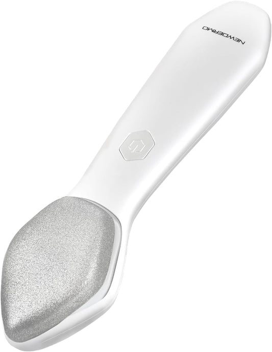 NEWDERMO Microdermabrasion Machine Pro, Large Diamond Electric Microdermabrasion Wand Tool With 3 Levels Frequency for Face Body Exfoliate Skin Care(White)