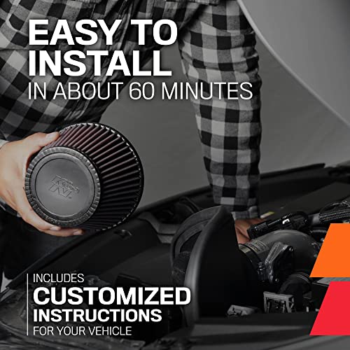 K&N Cold Air Intake System: High-Flow Air Filter, Increase Performance & Acceleration: Compatible with 2019-2025 Nissan: Altima, 69-7085TS