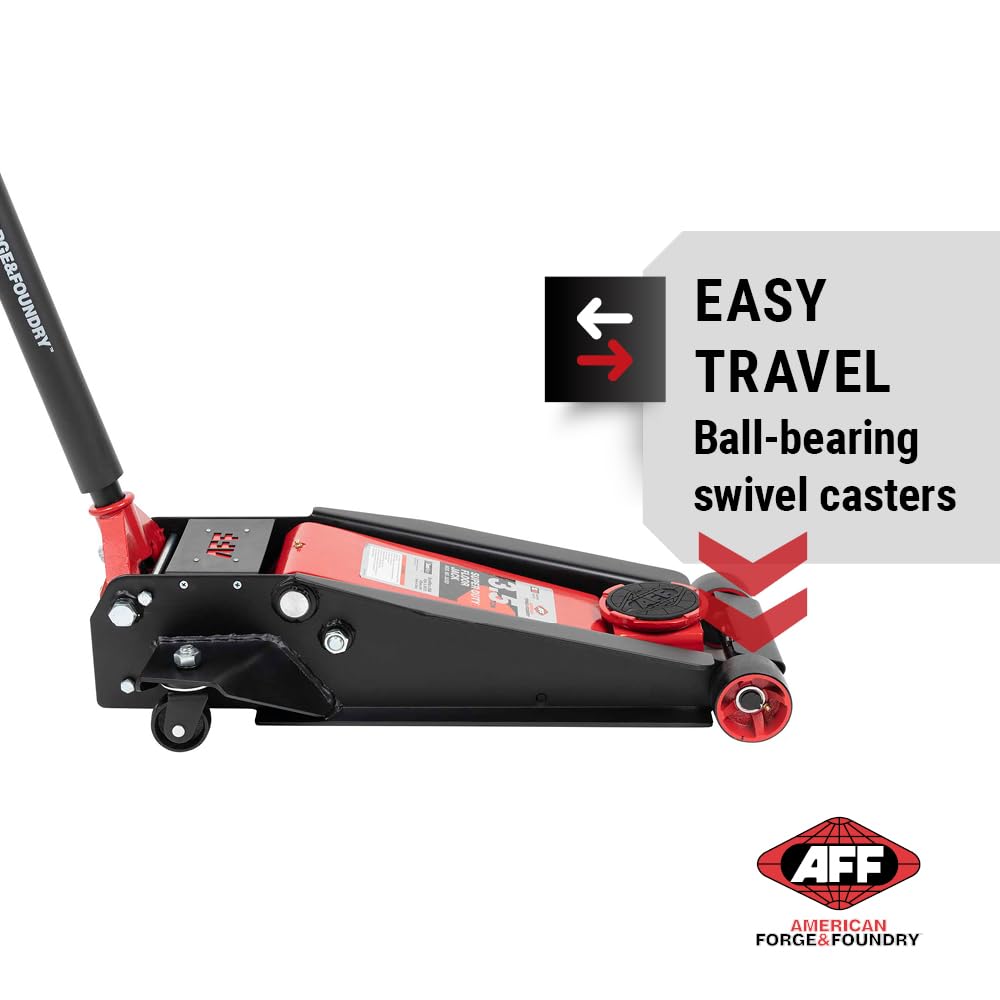 AFF 3.5 Ton Floor Jack - Lightning Lift Hydraulic Car Jack - Super Duty