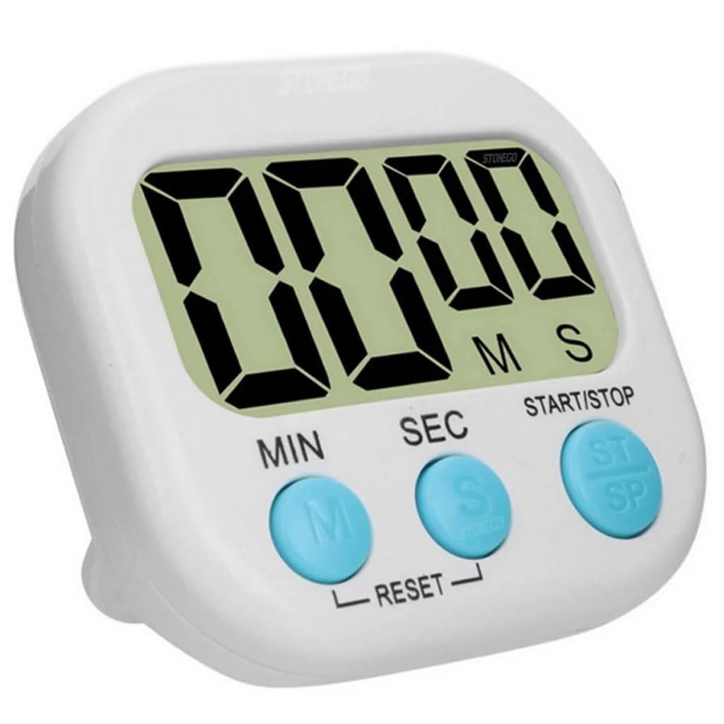 JSEIAJB LCD Digital Kitchen Timer Magnetic Cooking Large Count Down Up Clear Home Kitchen Accessories(Black)