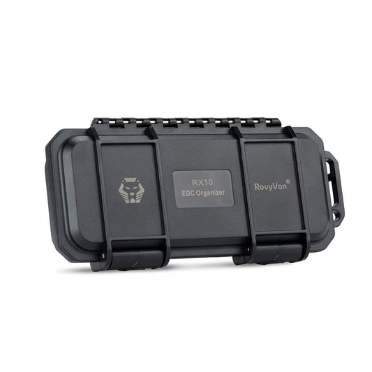 RovyVon RX10 EDC Tool Case Box, Small Organizer Storage to Protect Gears Gadgets, 1PCS, 6.89" x 3.21" x 1.45" (Black)