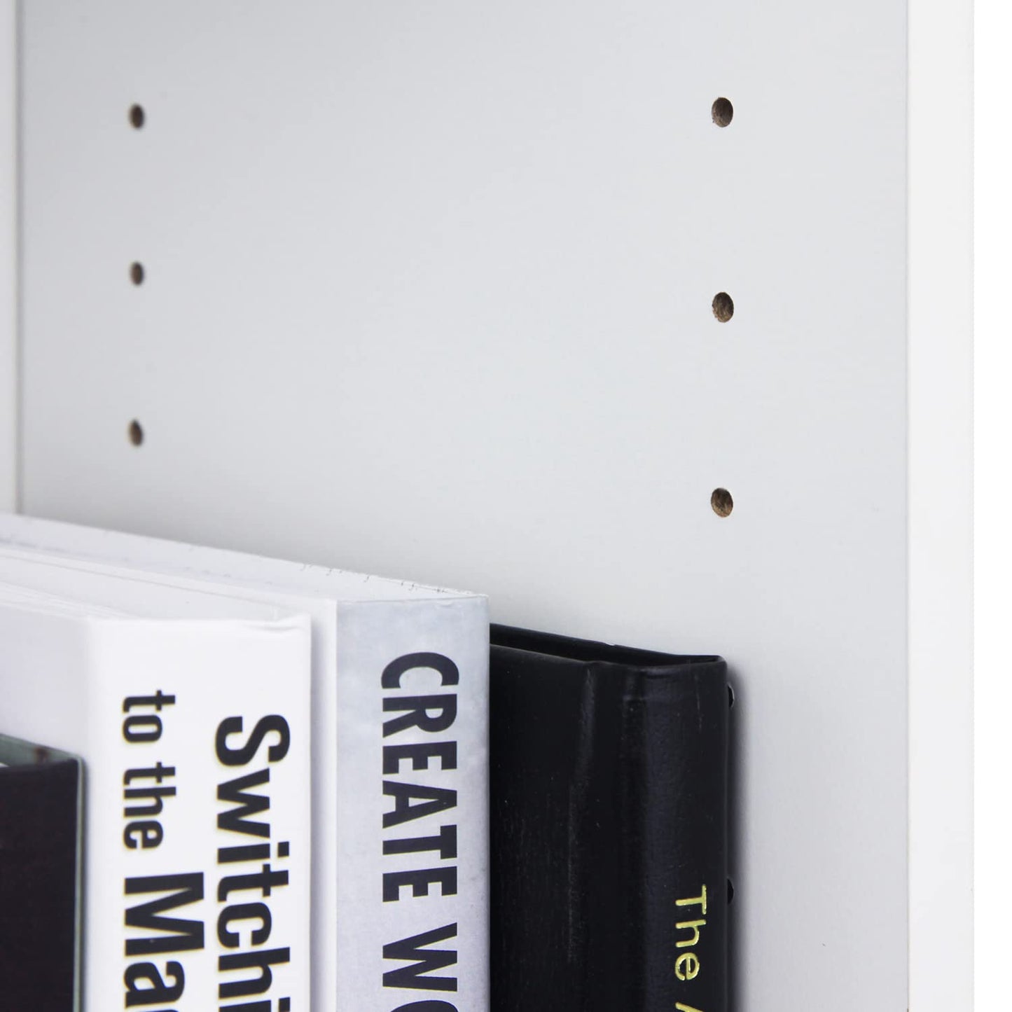 Furinno Jaya Book Shelf Set of 2, 5-Tier Bookshelf, Bookcase, with Adjustable Shelf, 9.5 x 24.5 x 71, for Home Office, Living Room, White