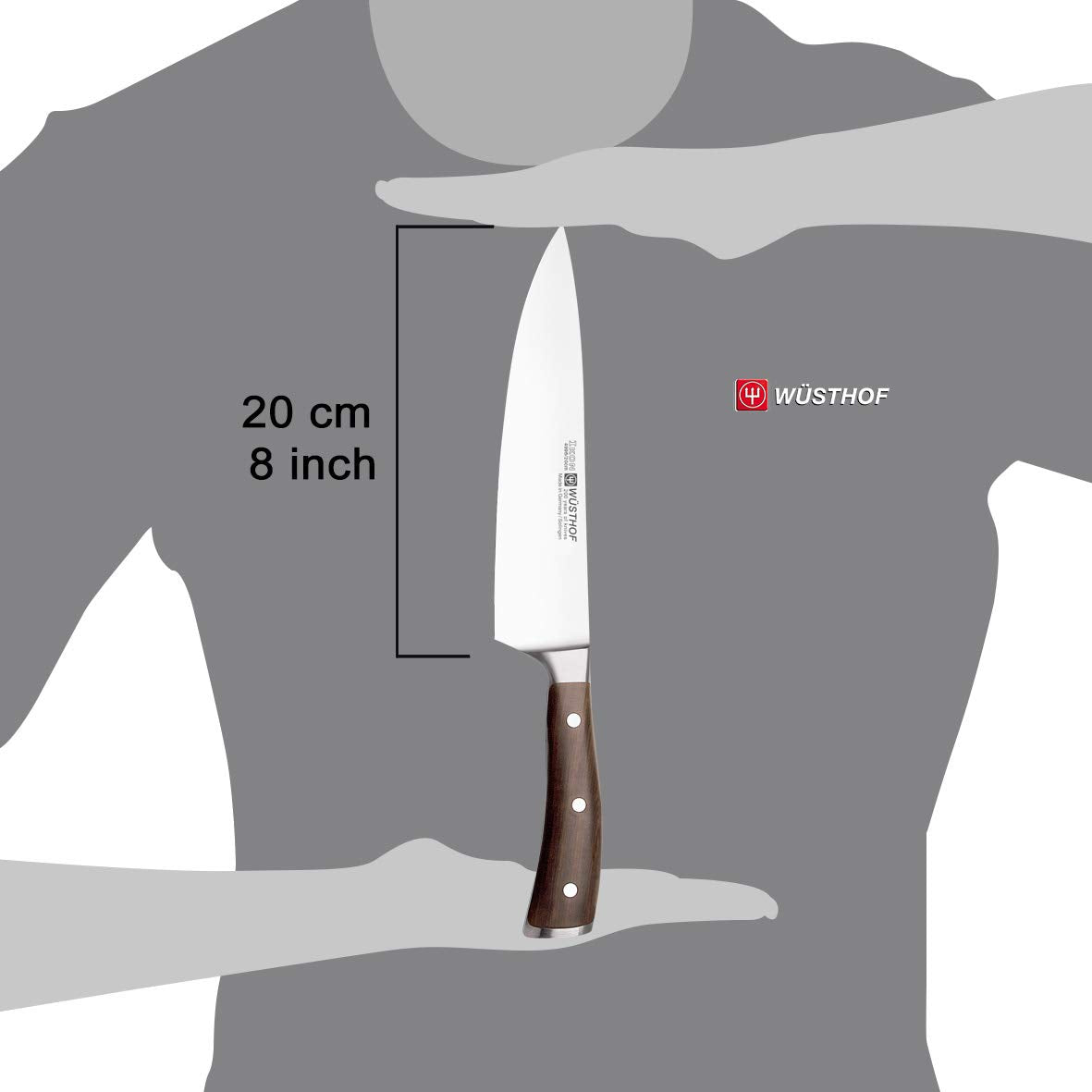 WÜSTHOF Classic IKON Blackwood 8" Chef's Knife