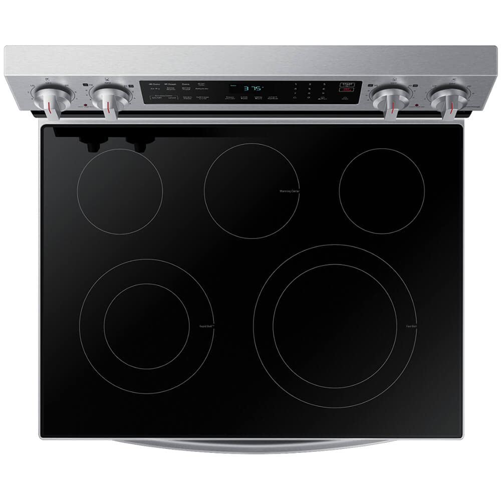 Samsung 6.3 Cu. Ft. Smart Freestanding Electric Range with No Pre-heat Air Fry & Convection, Stainless Steel, NE63A6511SS/AA