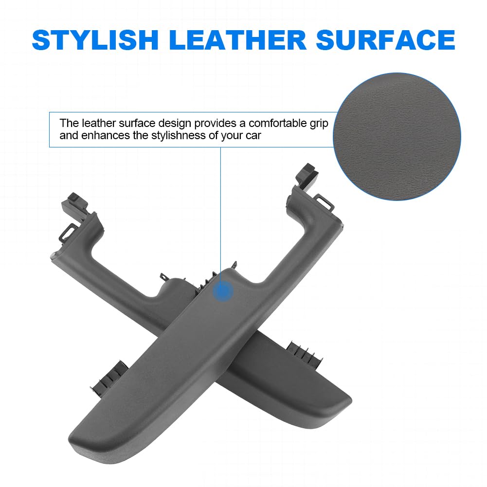 JDMON Front Left Driver Right Passenger Interior Door Armrest Handle Replacement for 1999-2006 Chevy Suburban Avalanche Tahoe GMC Yukon Cadillac Escalade Replacement for 88981547 15703701 Dark Gray