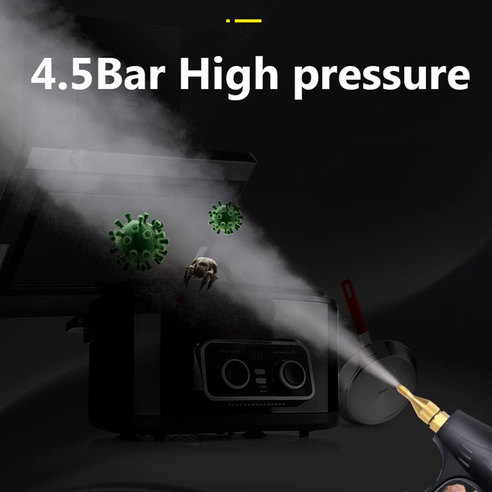 FENOKD 3200W Commercial High Pressure Steam Cleaner, Handheld Steam Cleaning Machine, for Air Conditioner, Range Hood, Car (Yellow)