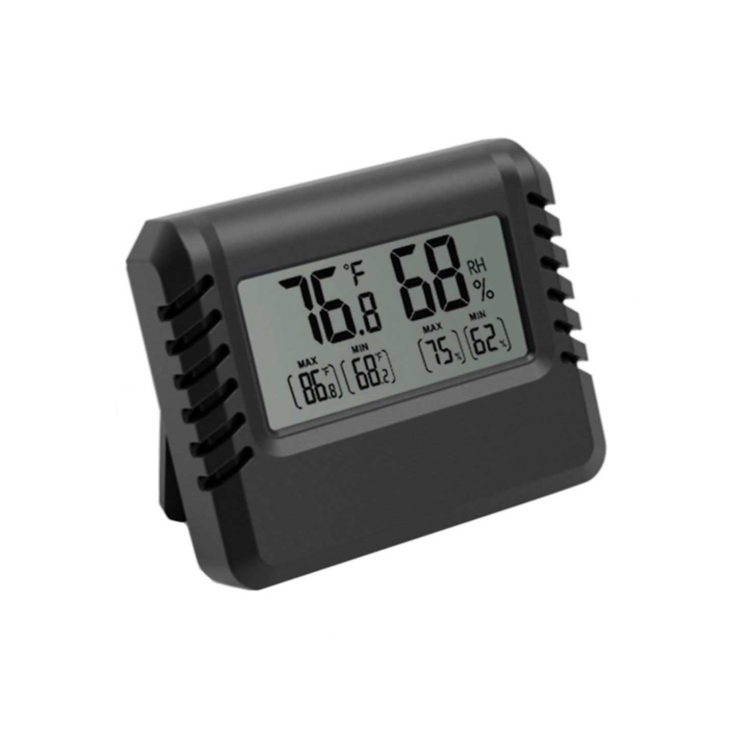 CVGfko Digital Thermometer Hygrometer Indoor Outdoor Temperature Humidity Meter C/F LCD Display Sensor Weather Station,Black