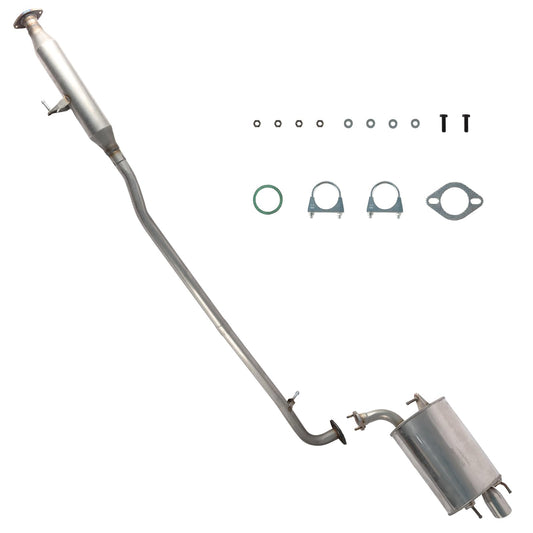 LELEHOKA Resonator & Exhaust Muffler System Kit Compatible for 2007 2008 2009 2010 2011 Toyota Camry 2.4L 2.5L Gas only Models