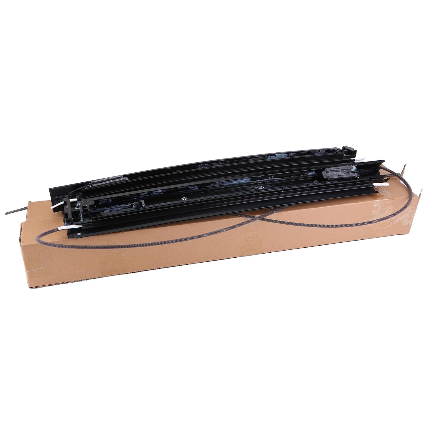 dehateo 2 Pcs Sunroof Track Assembly Fit for 2015-2021 MD C-Class C300 Left+Right Panoramic Sunroof Sliding Tracks Repair Kit Replace OE A2057801100, A2057801200