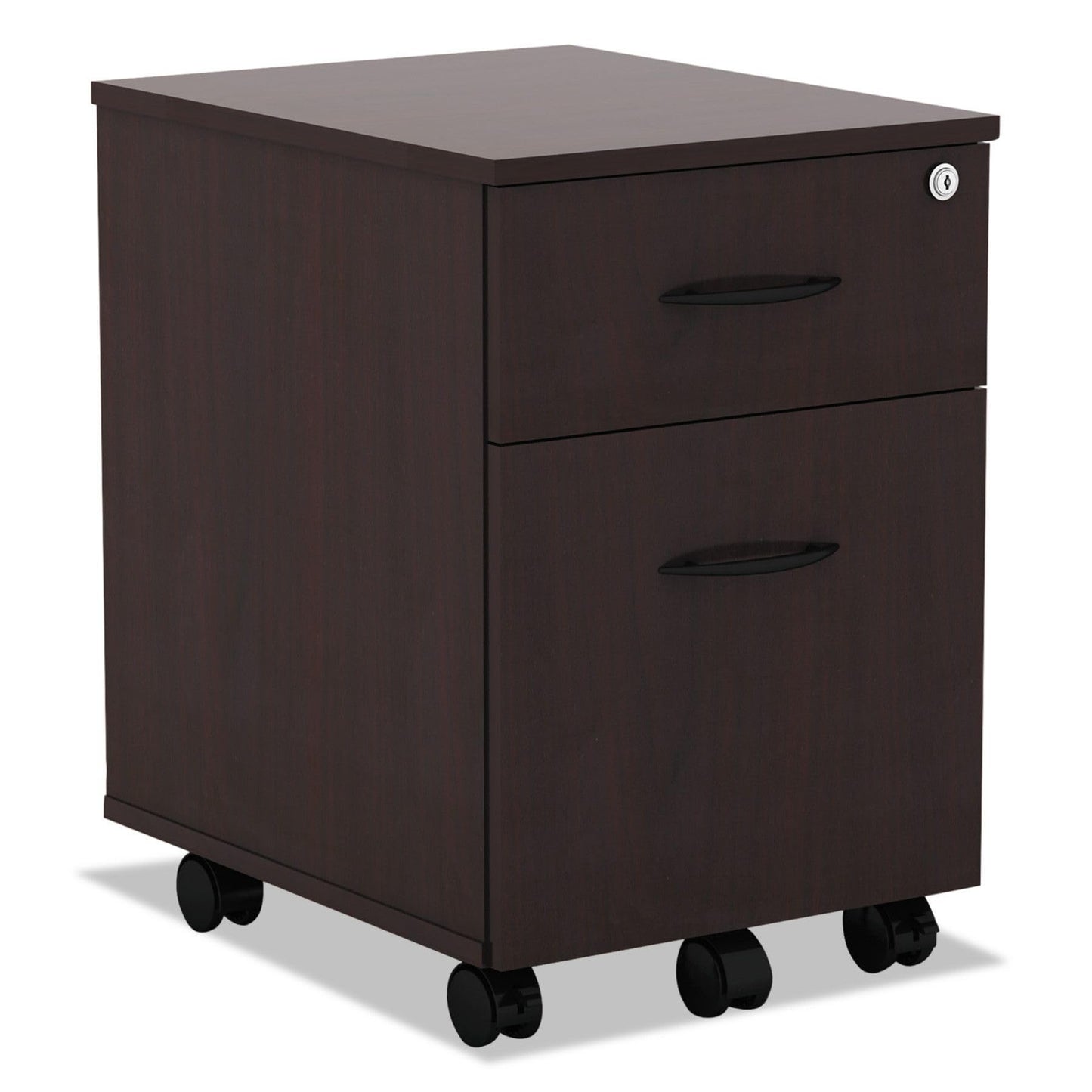 Alera ALE Valencia Series Mobile B/F Pedestal, 15 7/8w x 19 1/8d x 22 7/8h, Mahogany