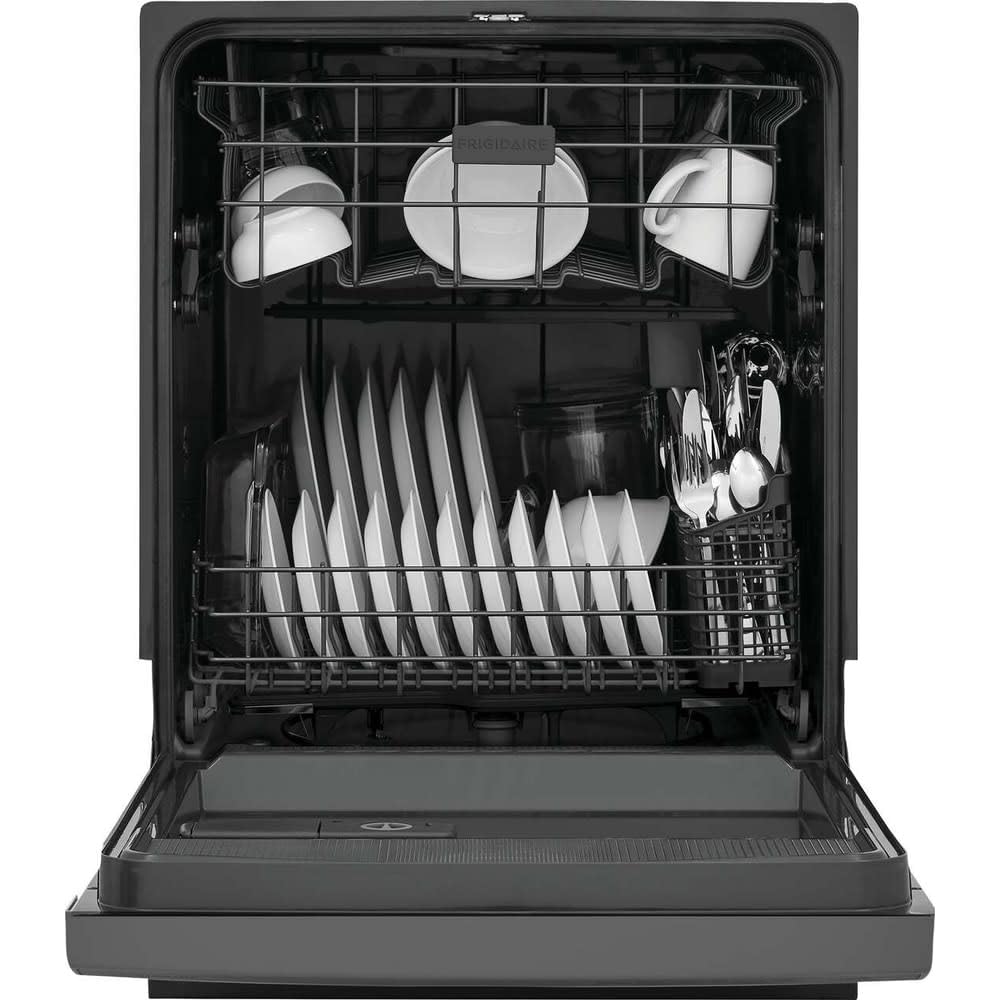 Frigidaire 24 in Front Control Built-in Tall Tub Dishwasher in Stainless Steel with 4-Cycles and DishSense Sensor Technology