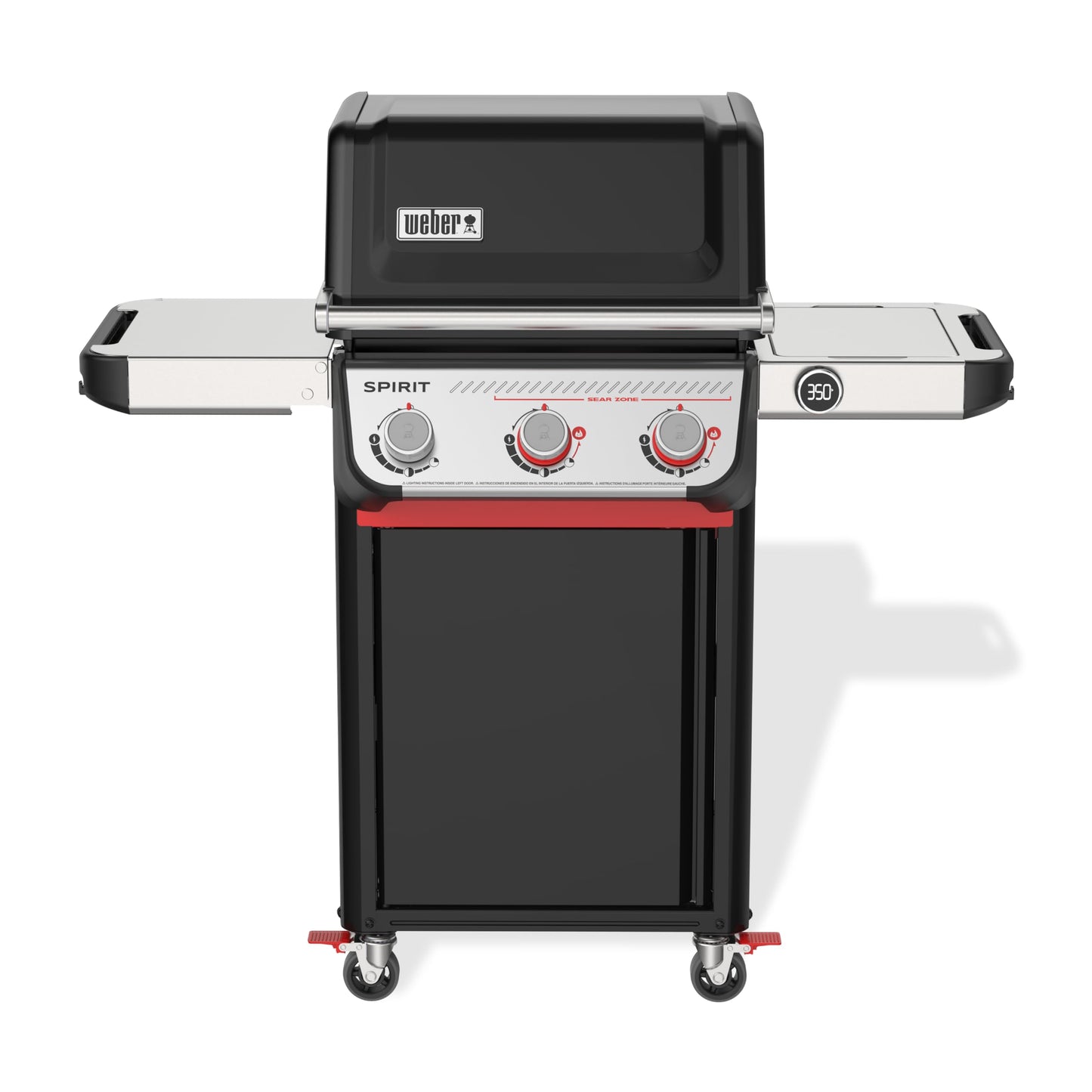 Weber Spirit EP-325 Liquid Propane Gas Grill for Outdoor Cooking and BBQ, 3 Boost Burners, Black