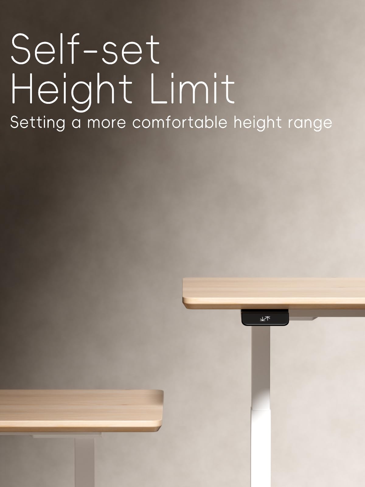 Standing Desk Frame 3 Stages with Smart Paddle Controller.Gyroscope Sensitive to collisions.Heavy Duty Adjustable Desk Frame for 40 to 72 inch Table Tops,Dual Motor,Load 275 lbs.White
