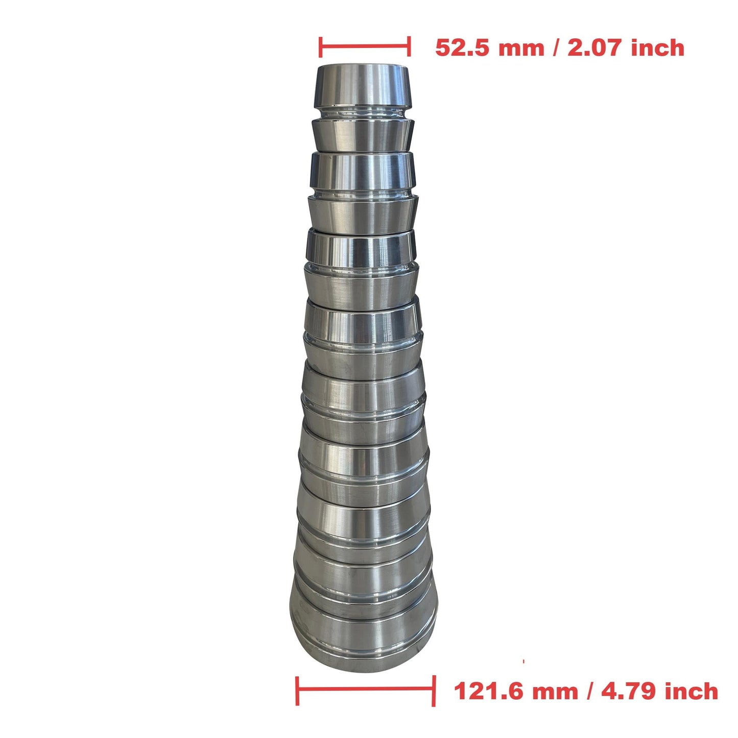 RebarTech Wheel Balancer Cone Set for Tire Balancing Machine with 40mm Shaft, Taper Cones Kit from 2.07" - 4.79", 9 pcs, Tire Repair, Tyre Balance Accessory