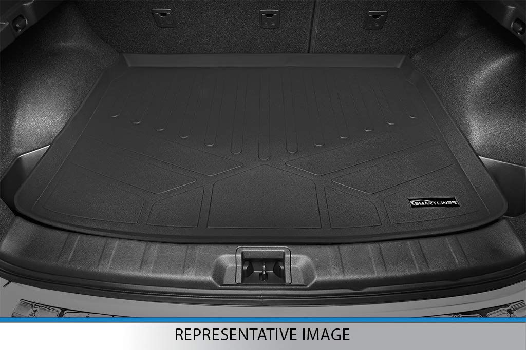 SMARTLINER Custom Fit Floor Mats 2 Rows and Cargo Liner Set Black Compatible with 2018-2022 Toyota Camry Hybrid Models Only