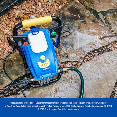 Goodyear 2200 PSI Compact Electric Pressure Washer, 1.65 GPM