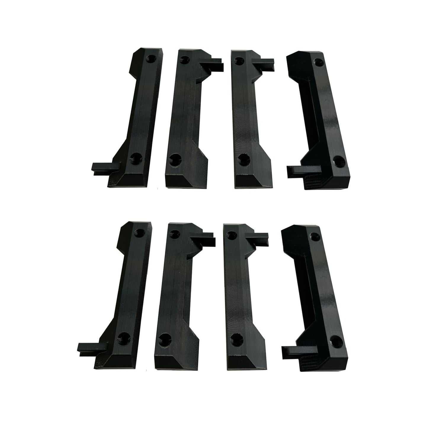 JILINWEI 8Pcs Mounting Feet for ToughBuilt StackTech,Mounting Plate Brackets Cleats Compatible with ToughBuilt StackTech,Black
