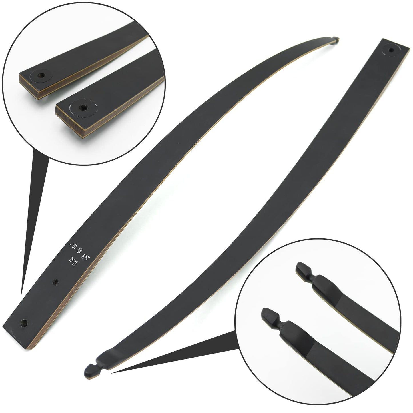 60 Inch Black Hunter Longbow 20-60 Lbs Archery Bow Takedown Bow and Arrow Set with Extra Bowstring for Adults and Beginners Hunting Right Hand Green (25LBS)