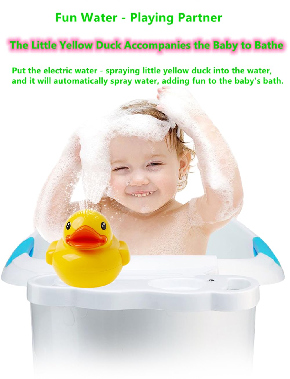 Bath Toys , Duck Spray Water Bath Toy, Rechargeable Bath Toys Sprinkler Bathtub Shower Toys for Toddlers Kids Boys Girls Fun Gift , Pool Toy for Baby