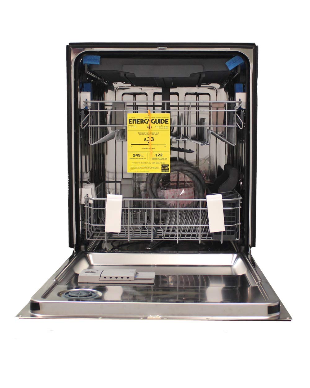SPT SD-6501W 24″-wide Built-In Stainless Steel Tall Tub Dishwasher with ENERGY STAR, Heated Drying, 6 Wash Programs and 14 Plate Settings – White