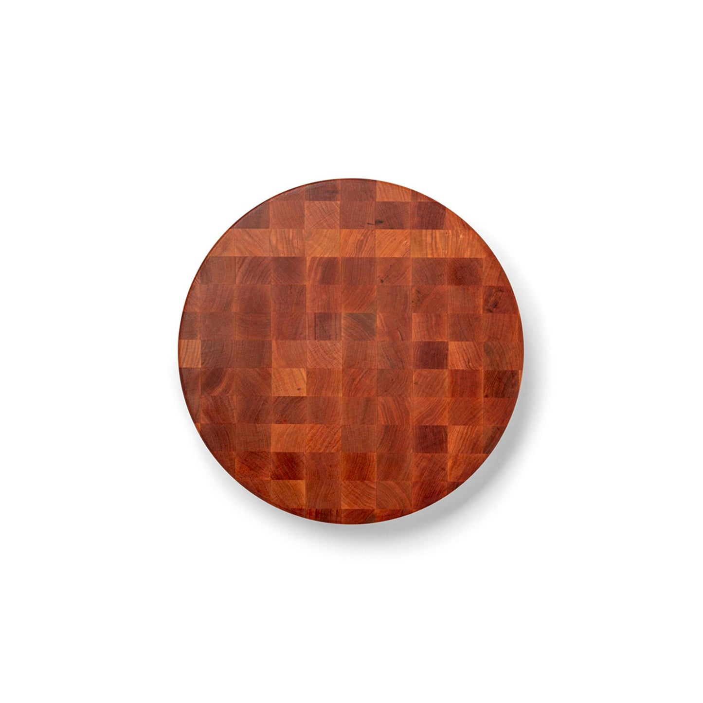 John Boos CCB Series Round Wooden Cherry Cutting Board 18”x18” – 3” Thick, 20-lb Reversible Butcher Block with End-Grain – Made in the USA