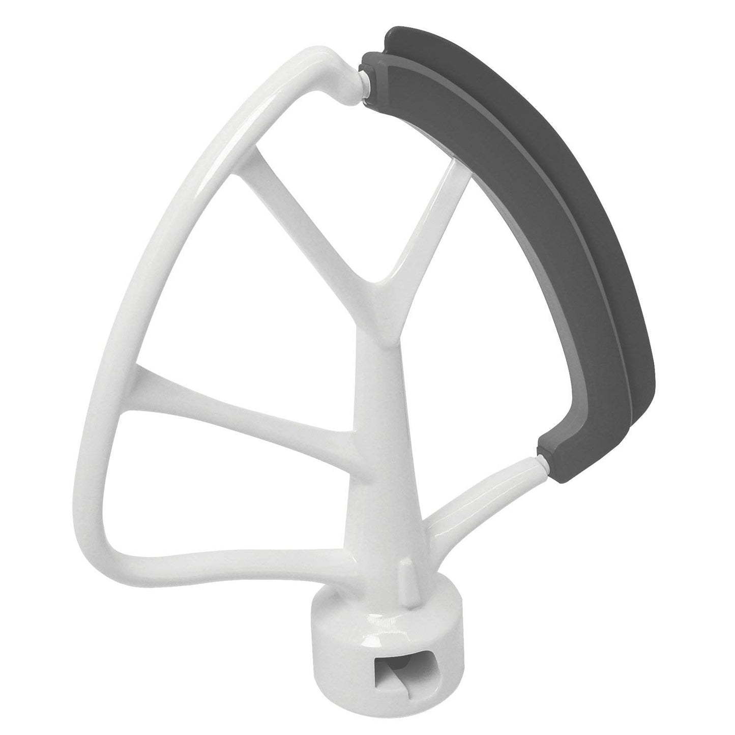 KITCHPOWER 4.5-5 Quart Flex Edge Beater for Tilt-Head Stand Mixers White