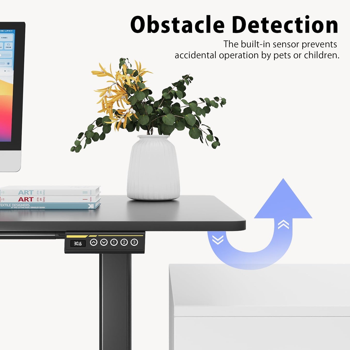 Gamork Dual Motor Electric Standing Desk Frame,Adjustable height and length,The maximum size it can accommodate is 63*28 inches for the tabletop,3 Preset Heights,Rated for 264 pounds of weight.Black
