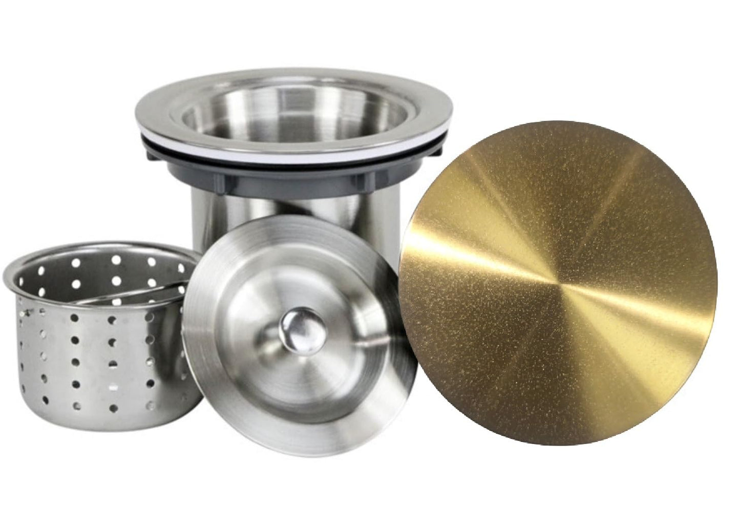 Kingsman Satin Gold Matte Brass Stainless Steel Undermount 16-Gauge Kitchen Sink Single Bowl (42 Inch)