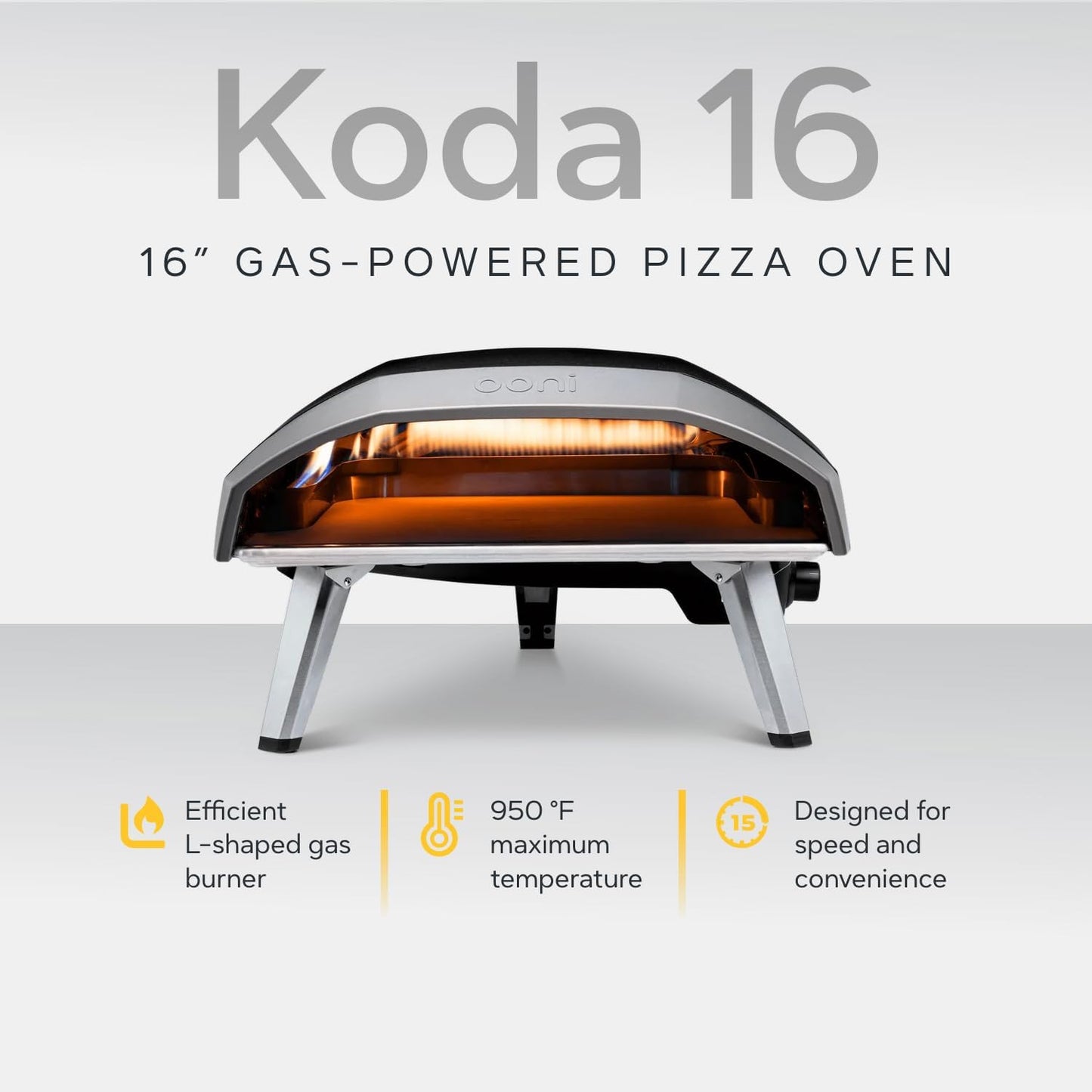 Ooni Koda 16 Gas Pizza Oven - Essentials Pizza Oven Bundle - Includes 14" Perforated Pizza Peel