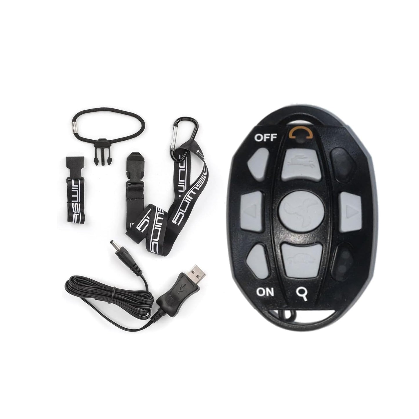 AQUOS Haswing CaymanB Electric Bow Mount 12V Saltwater & Freshwater Trolling Motor - 55lbs Thrust, 54in Shaft, with Wireless Remote