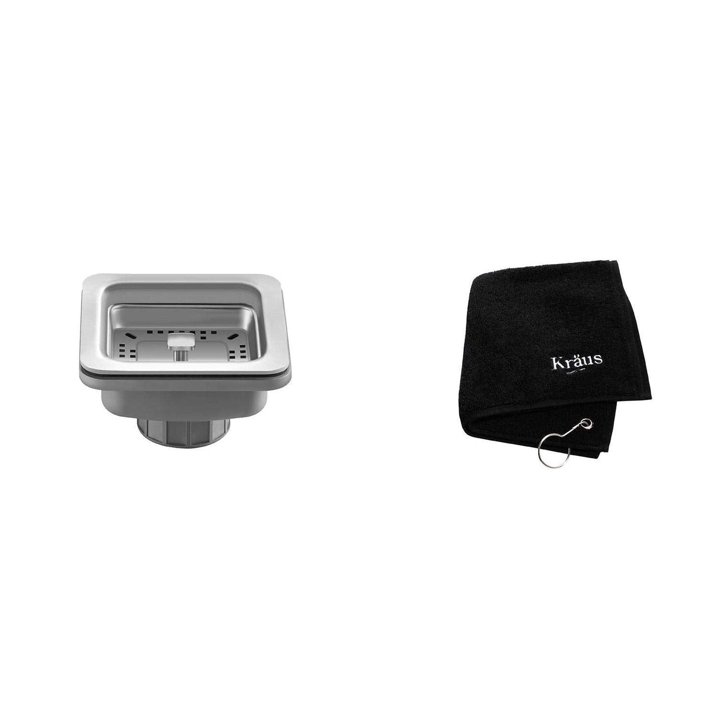 KRAUS Pax 24-inch 18 Gauge Undermount Single Bowl Stainless Steel Laundry and Utility Sink, KHU24L
