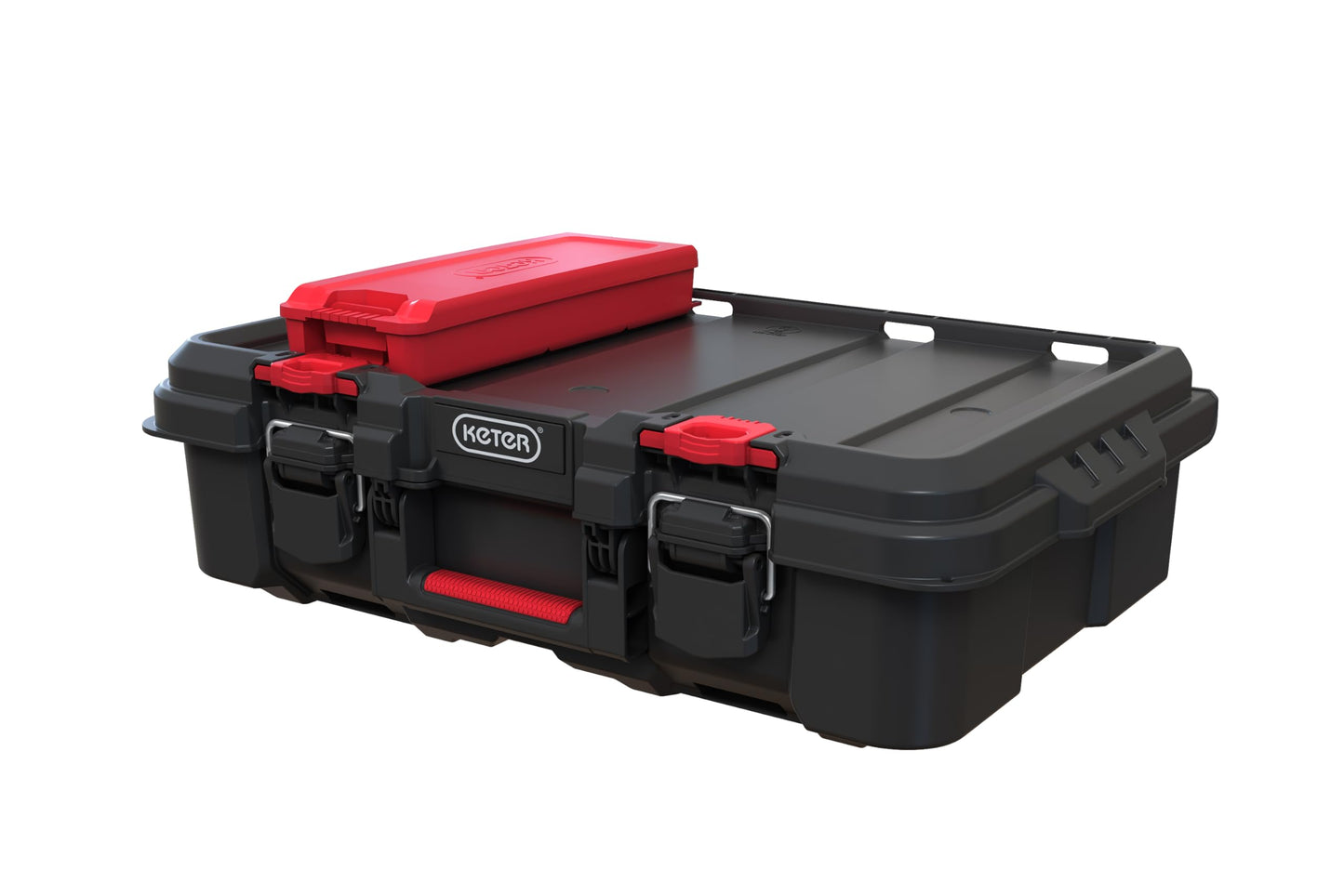 Keter Stack & Roll Heavy Duty DIY Power Tool Storage Case (253382)