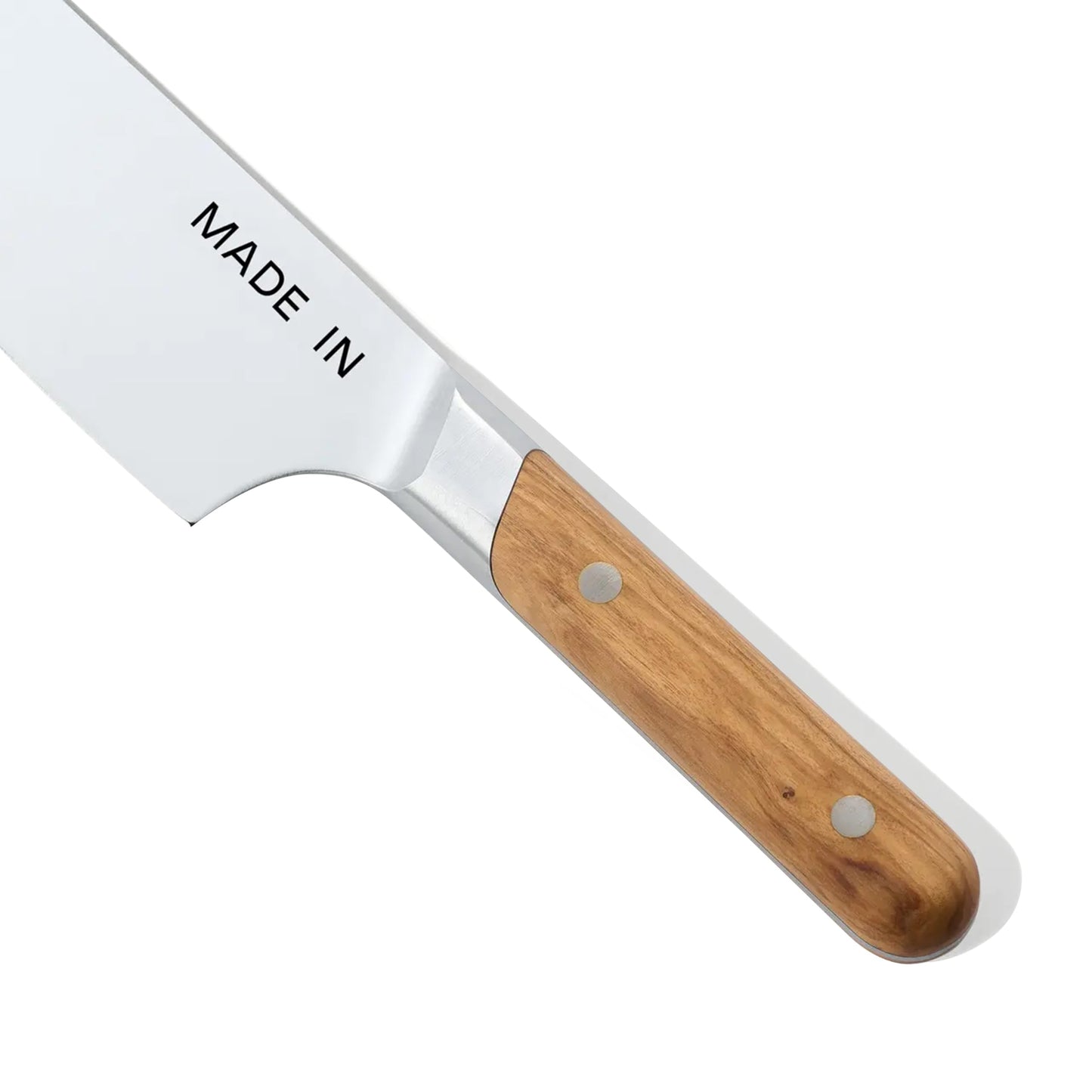 Made In Cookware | 8" Chef Knife | Crafted in France | Full Tang With Olive Wood Handle