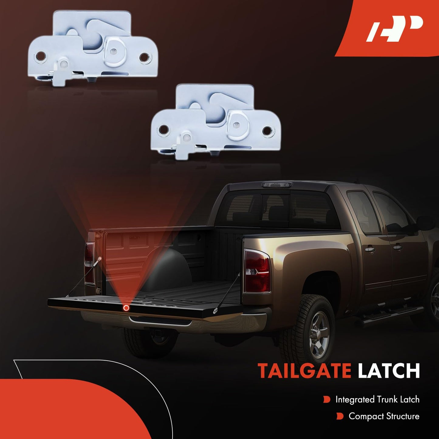 A-Premium Tailgate Rebuild Kit Compatible with Ford F-150 2009-2014, Rear Tailgate Parts Plastic Handle Bezel Latch Bracket Rod Clips Cable Bushing Hinge Bolts (Pack of 34)