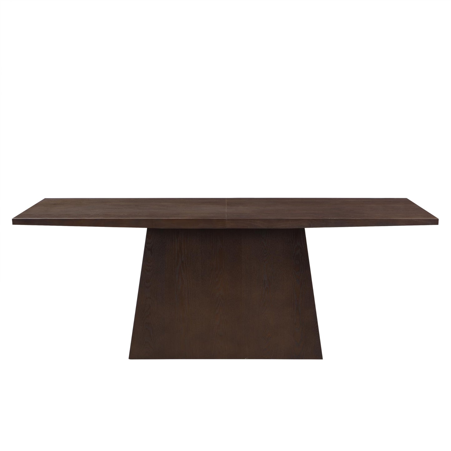 Christopher Knight Home Coadz 82 inch Wooden Dining Table, Modern Rectangular Kitchen Dinner Table for 6-8 People, Pedestal Wooden Dining Furniture for Kitchen Office Conference Room, Espresso Brown
