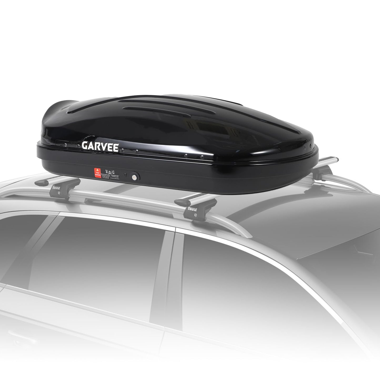 Hard Shell Roof Top Cargo Carrier, 10 Cu.Ft Waterproof Car Roof Storage Box with Security Keys, Dual-Sided Opening, Tool-Free Installation, Holds 165 Lbs, 49''x30''x14' (10 Cu.Ft)