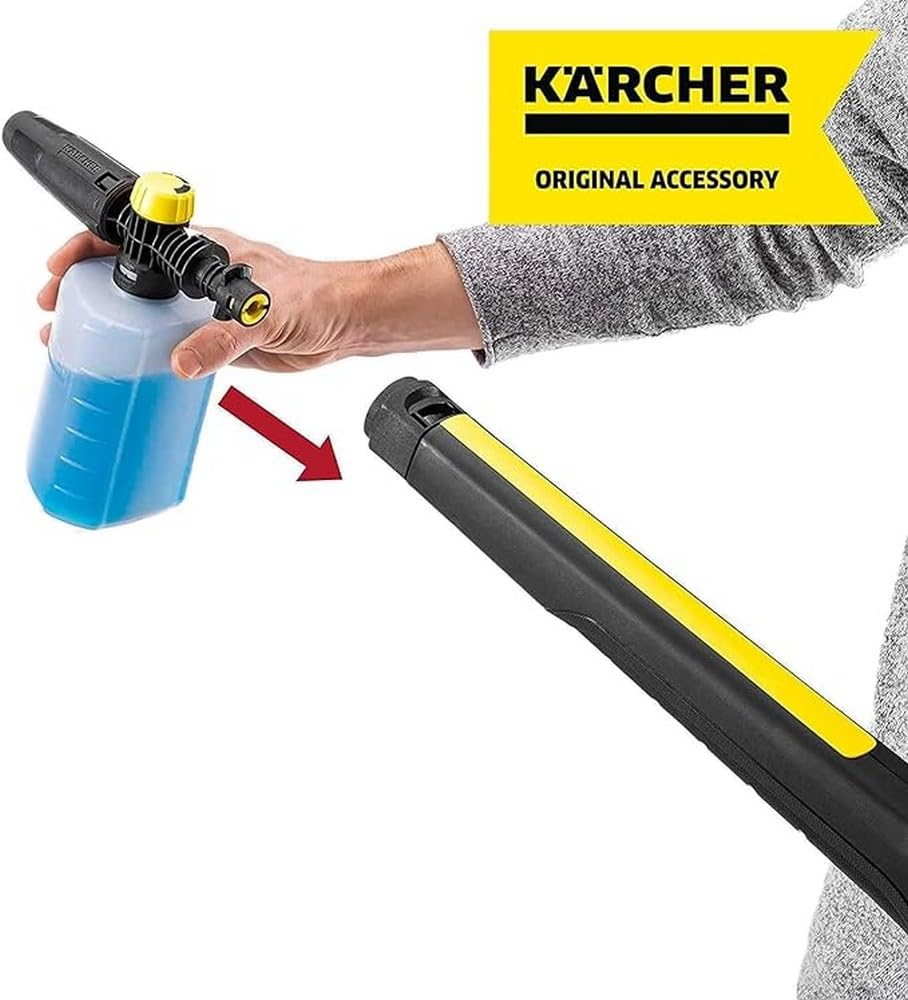 Kärcher K5 Power Control Max 2500 PSI Electric Pressure Washer with Vario & Kärcher - FJ6 Foam Cannon Spray Nozzle - for Kärcher Electric Power Pressure Washers K1-K5