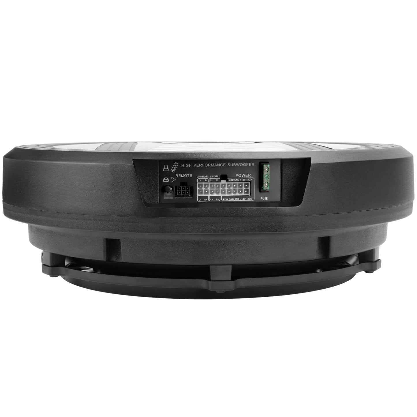 12" Active Spare Tire Subwoofer - 1600W Power, Plug & Play Car Subwoofer with Remote Control | Specifically Designed for Spare Tire Well | Deep Bass Car Amplifier Audio System, Easy Installation
