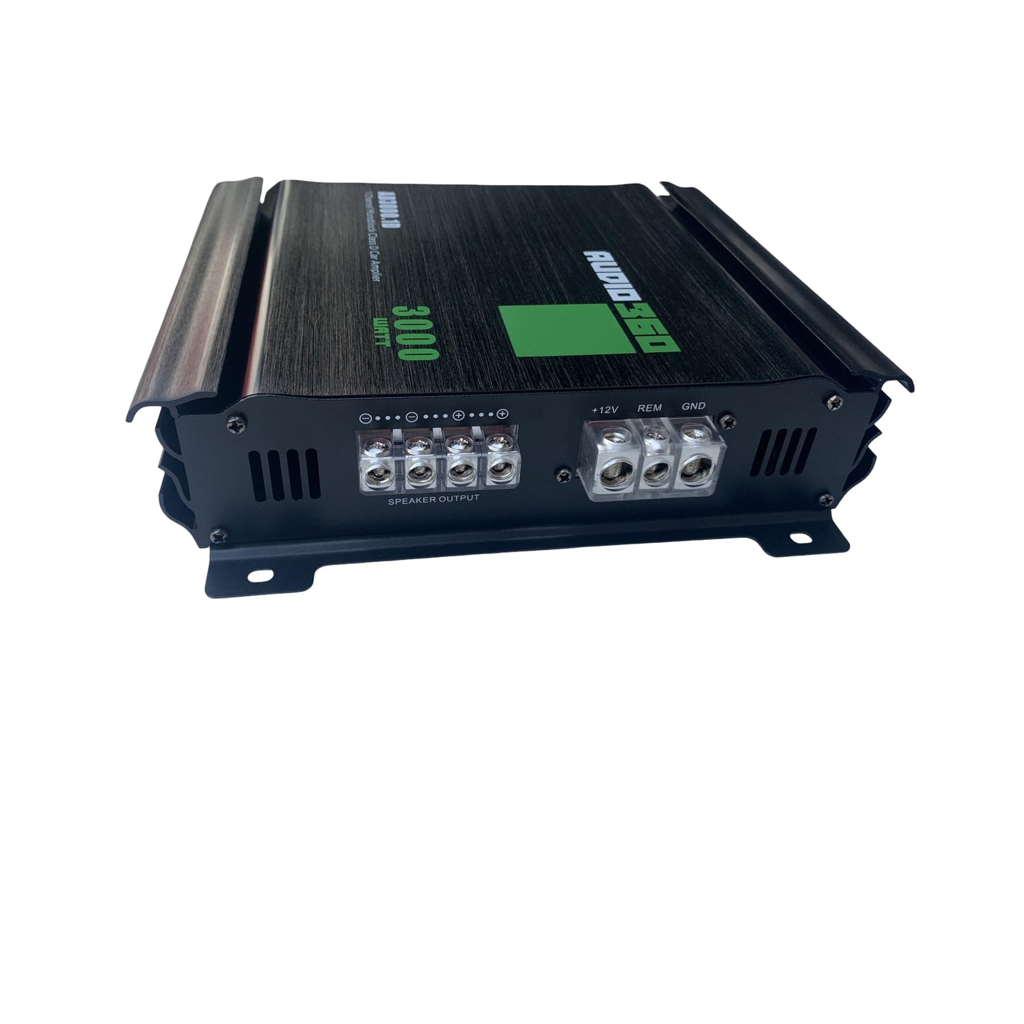 Audio360 AD3000.1 Monoblock Car Audio Amplifier, 3000W Max Power, Compact Class D 1-Ohm Stable Subwoofer Amplifier with 89dB SNR, Clean Deep Bass Output