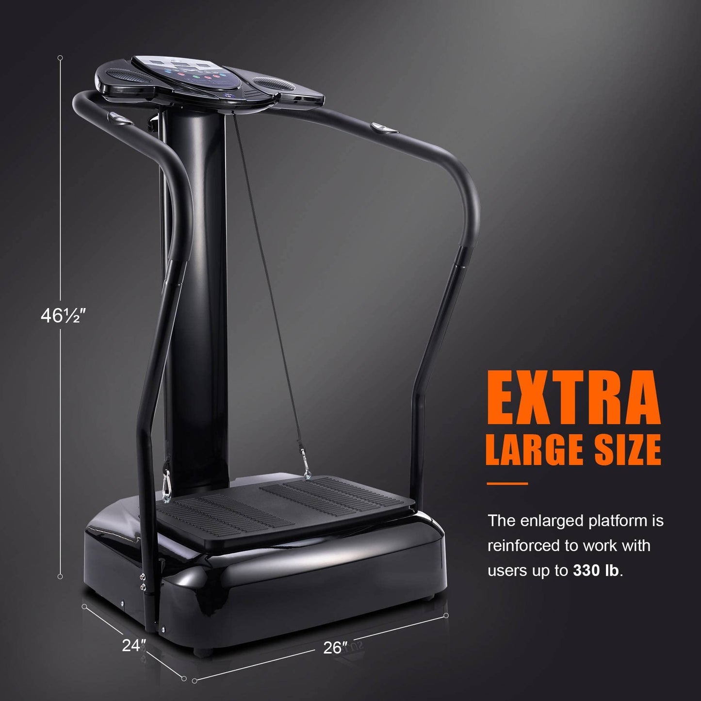 2000W Whole Body Vibration Platform Exercise Machine with MP3 Player (180 Speed Levels Platform)